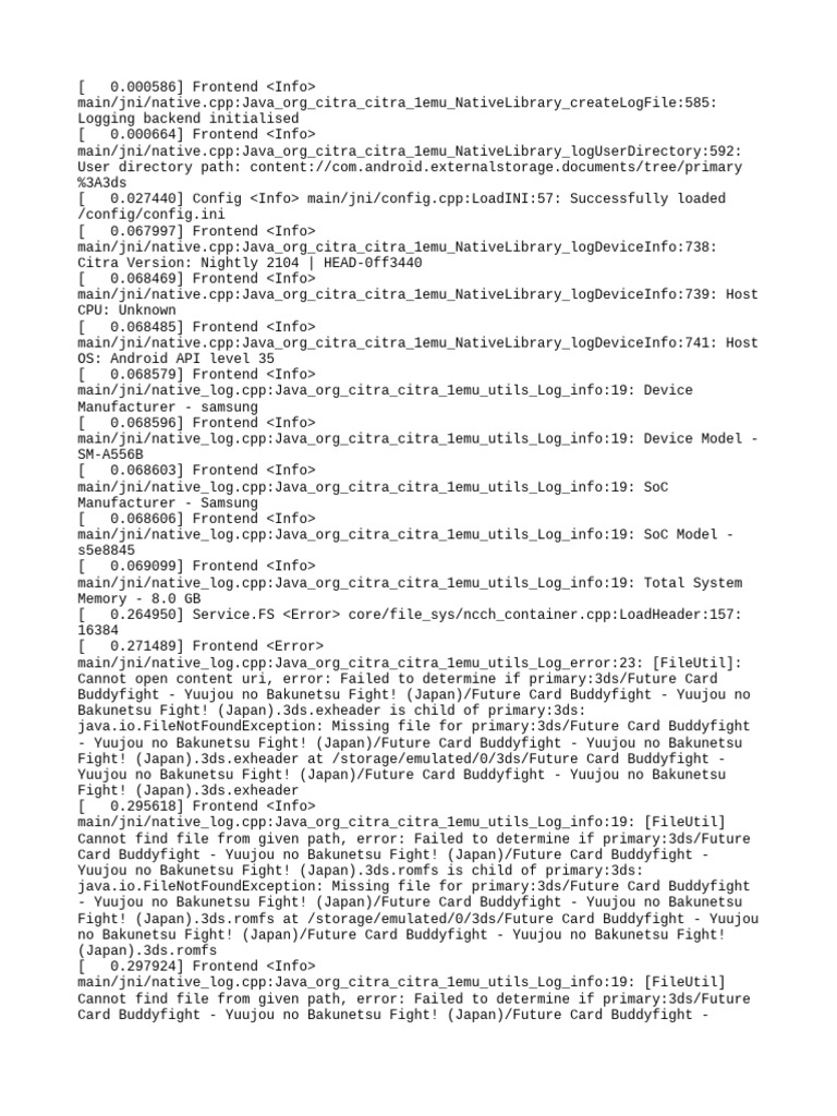 Buddyfight 3DS File Errors Log | PDF | Computer Hardware | Computing ...