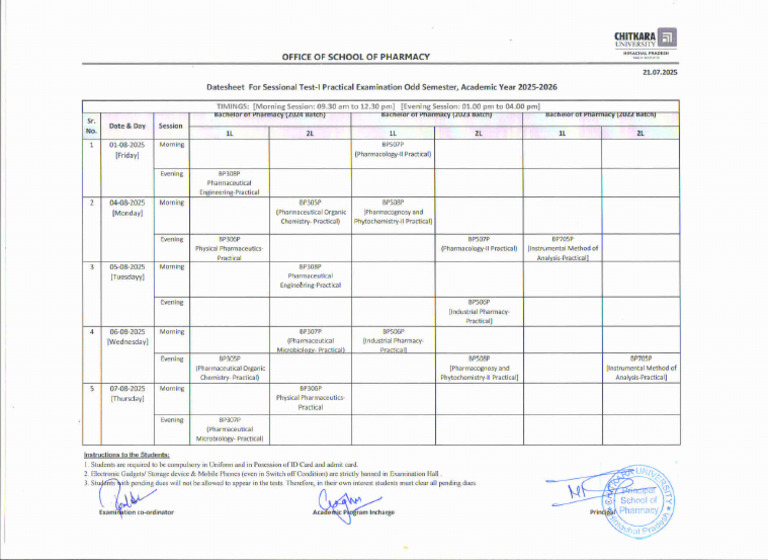 Sessional Test-I Practical | PDF