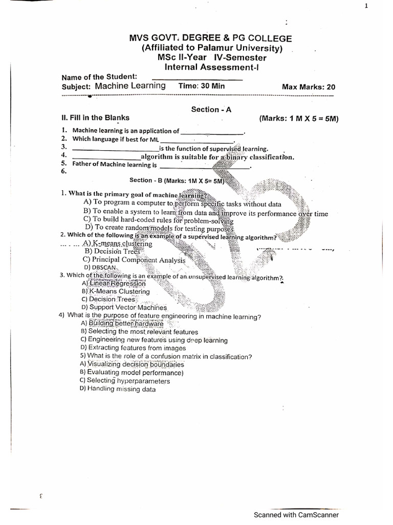 ML 1 | PDF