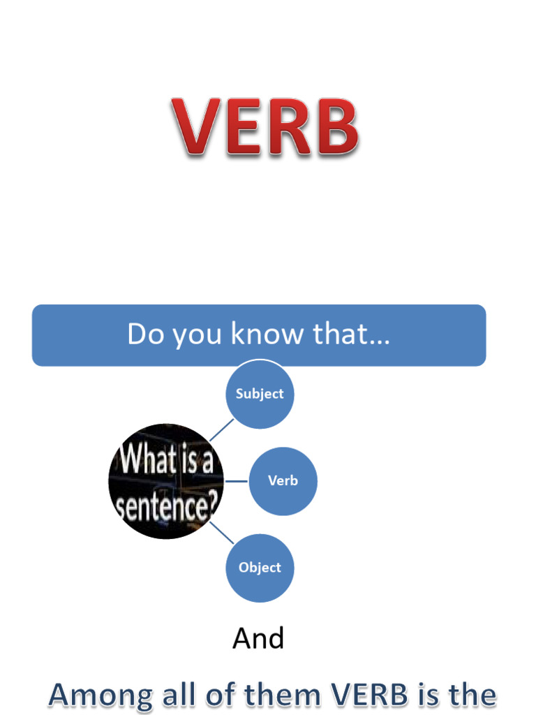 Understanding Verbs: Types and Usage | PDF | Verb | Subject (Grammar)