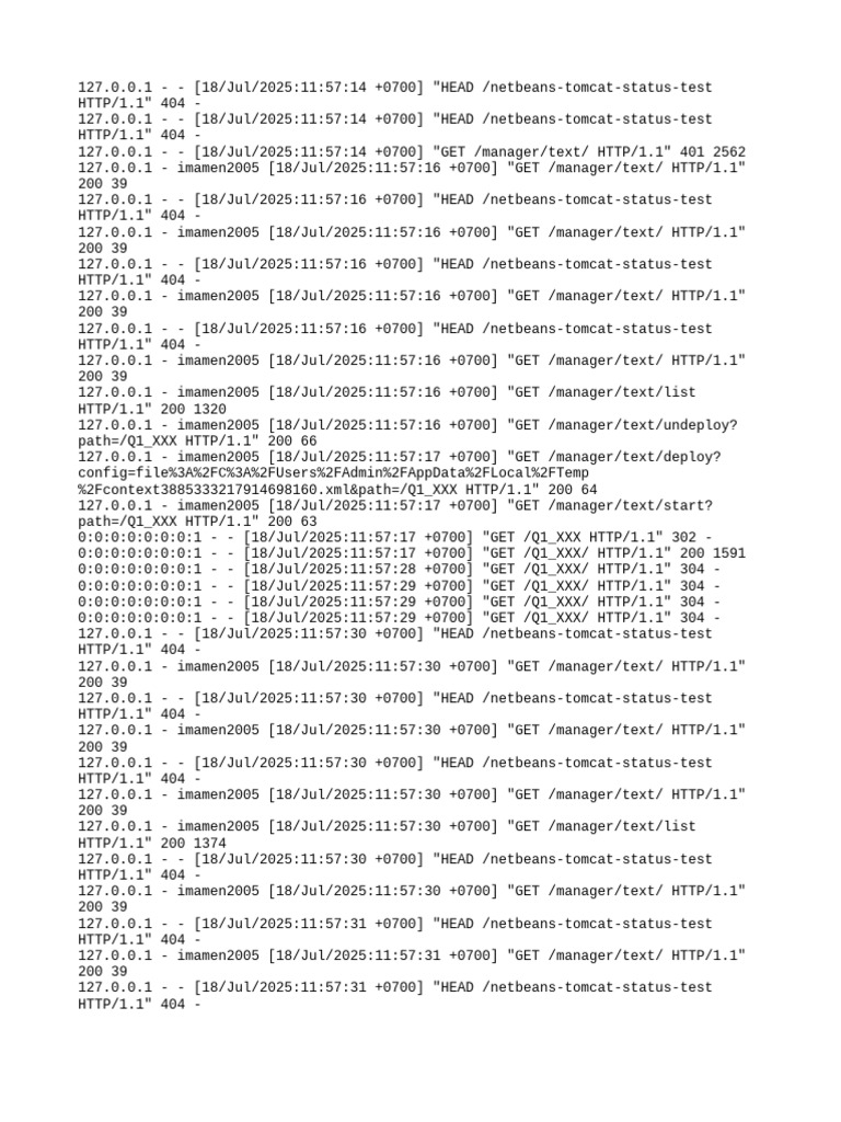 Localhost Access Log.2025!07!18 | PDF | Internet Protocols | Data ...