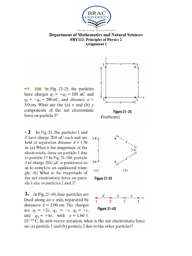 Phy112 Assignment | PDF