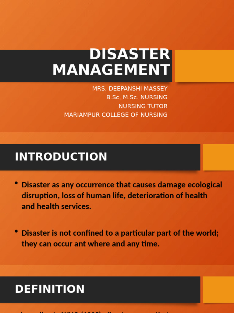 Understanding Disaster Management Basics | PDF