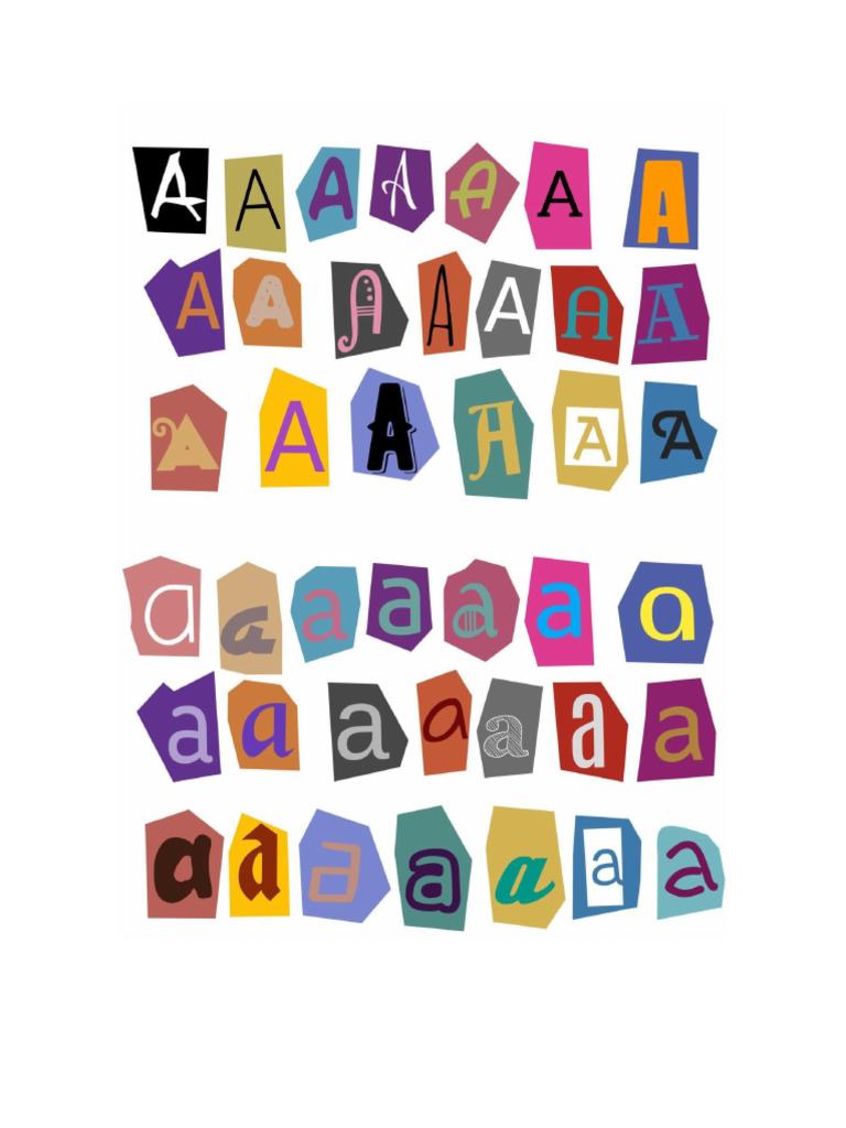 Recortes de Letras A | PDF