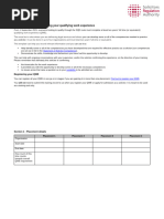 ICAEW Credit for Prior Work Experience | PDF