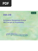 Ims-Db: Information Management System DB Concepts & Programming