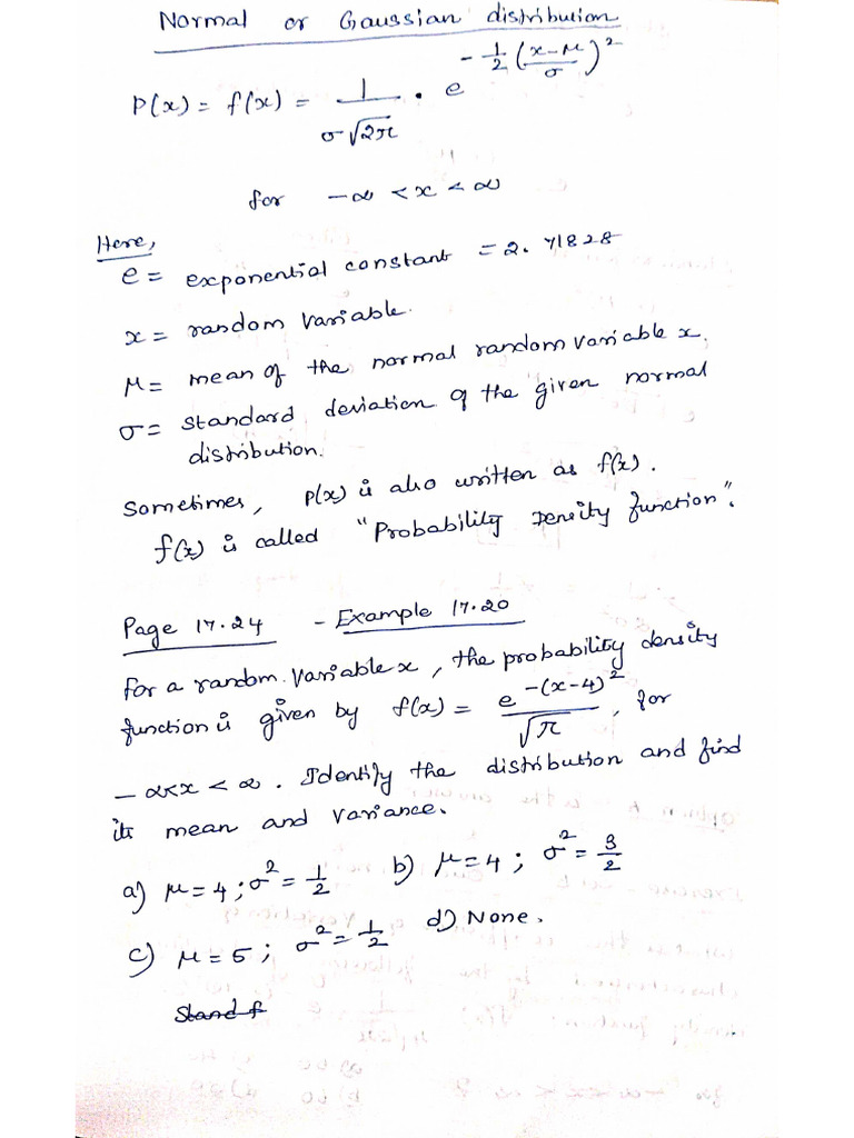 Normal Distribution | PDF
