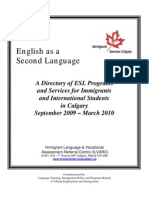 ESL Directory Guide Calgary Immigrant Programs