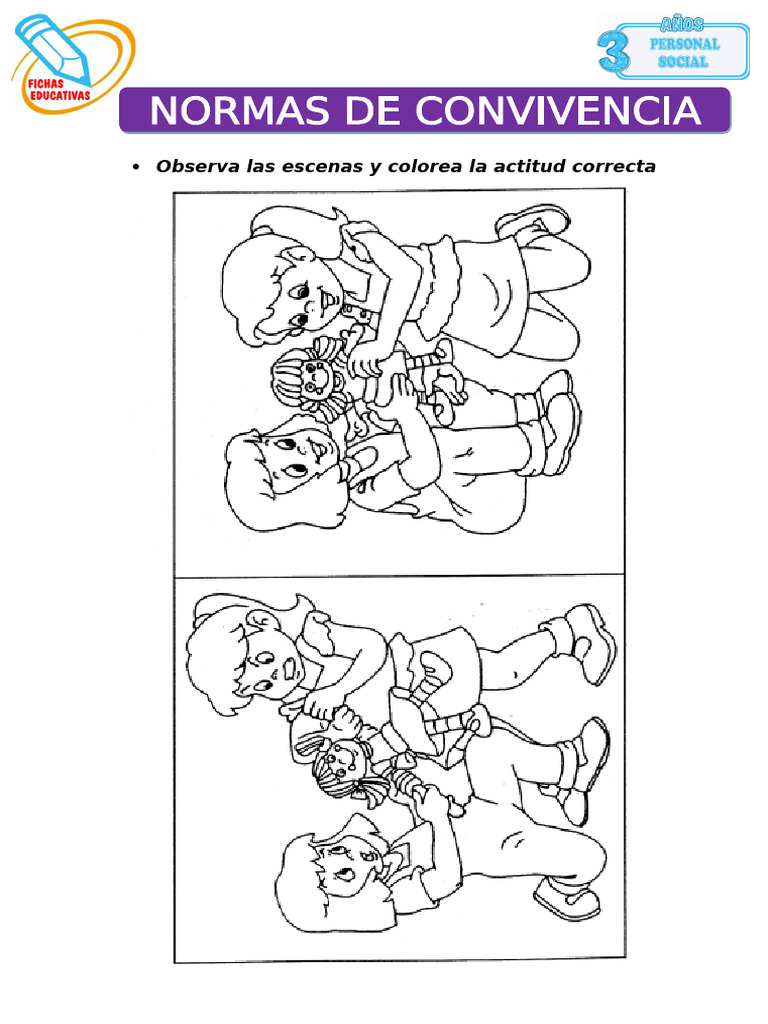 Normas de Convivencia para Tres Anos | PDF