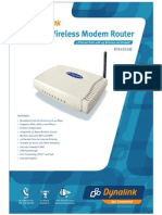 ADSL2+ Wireless Modem Router: RTA1025W