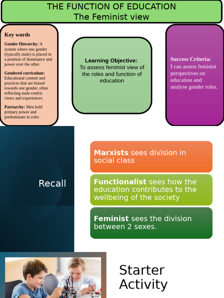 Feminist Perspectives on Education and Gender | PDF | Gender Studies ...