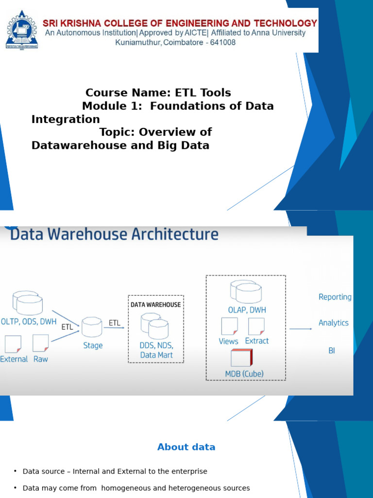 Data Classification in ETL Tools | PDF | Data Model | Databases
