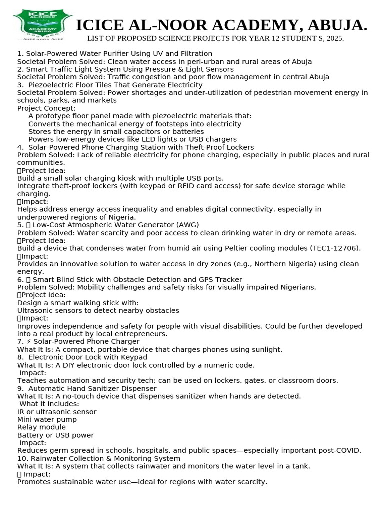 Science Projects 110244 | PDF | Water | Solar Power