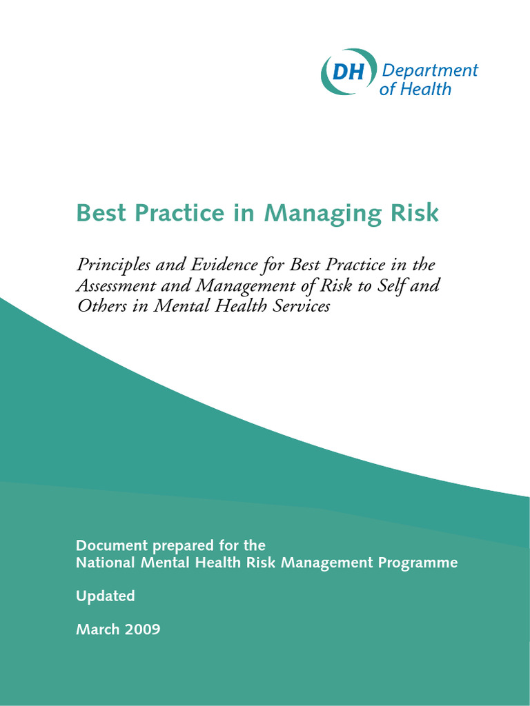 Best Practices for Mental Health Risk Management | PDF | Risk | Risk ...