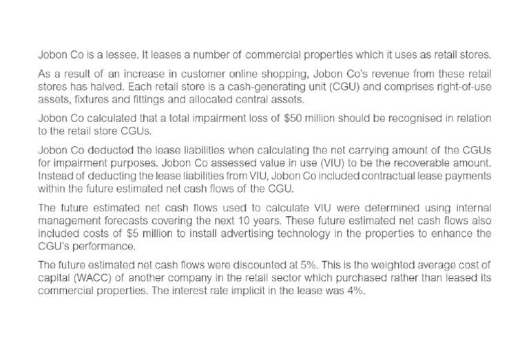 Impairment of Cash-Generating Units | PDF