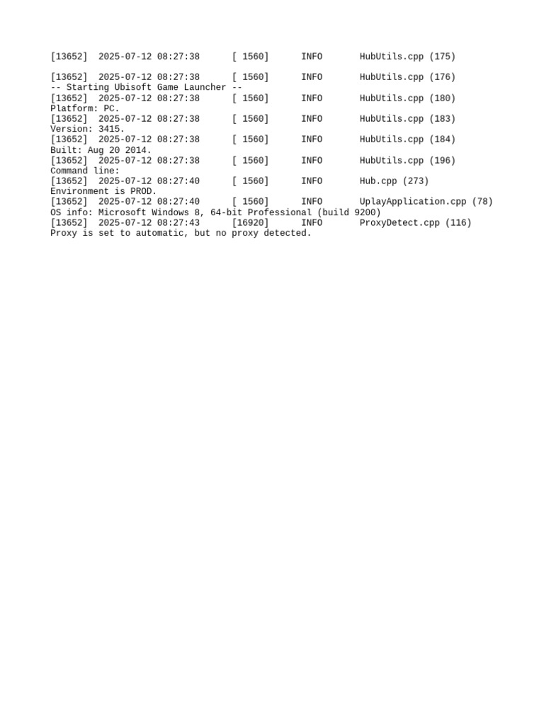 Launcher Log | PDF