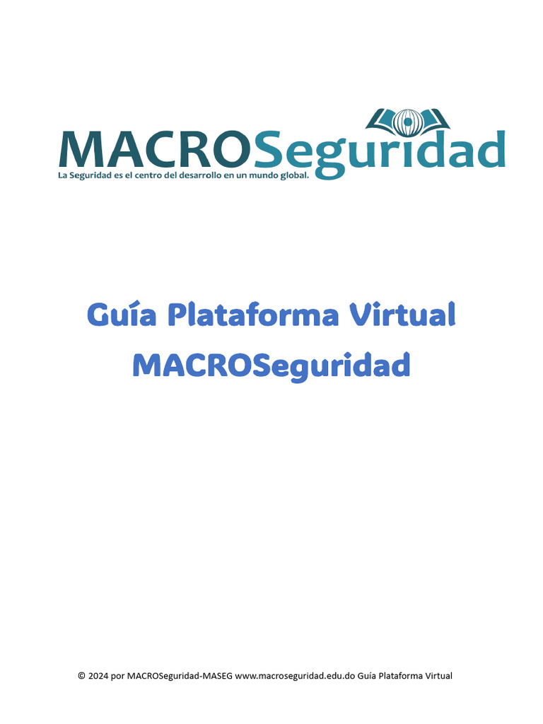 Guía de Uso Plataforma Virtual MASEG | PDF | Contraseña | Software