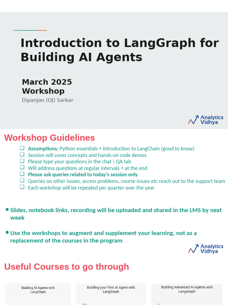 LangGraph Introduction for AI Agents | PDF | Learning