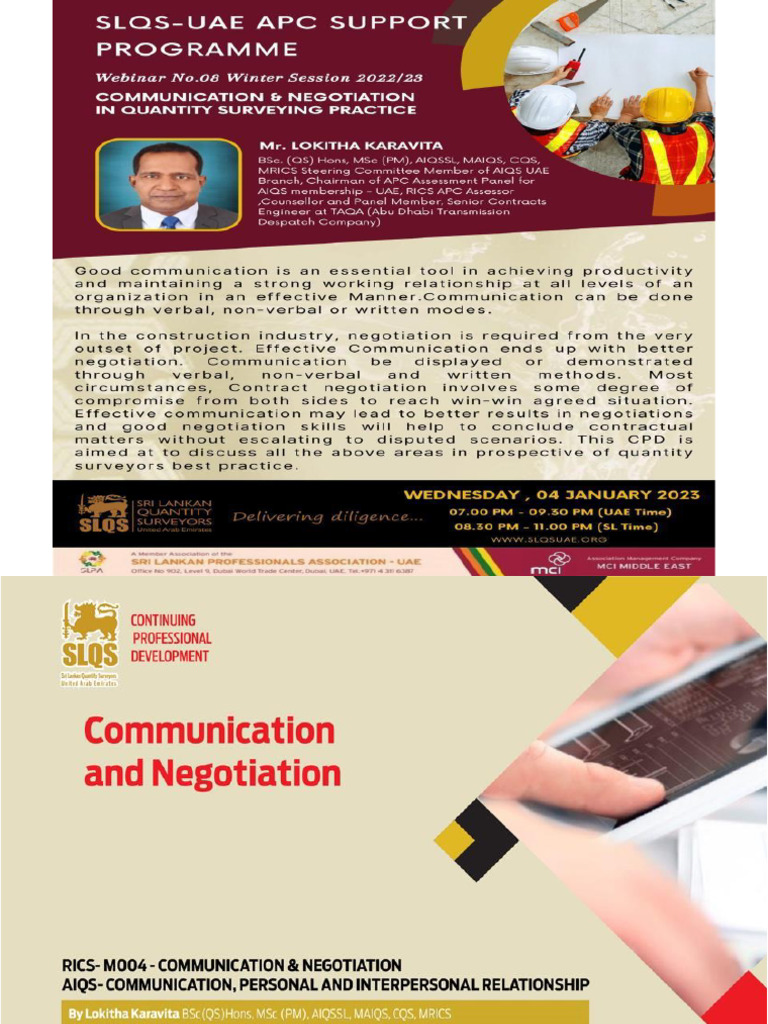 RICS Communication and Negotiation Guide | PDF | Negotiation ...