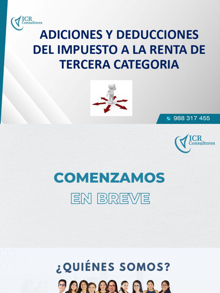 Adiciones y Deducciones SUNAT | PDF | Impuesto sobre la renta | Impuestos