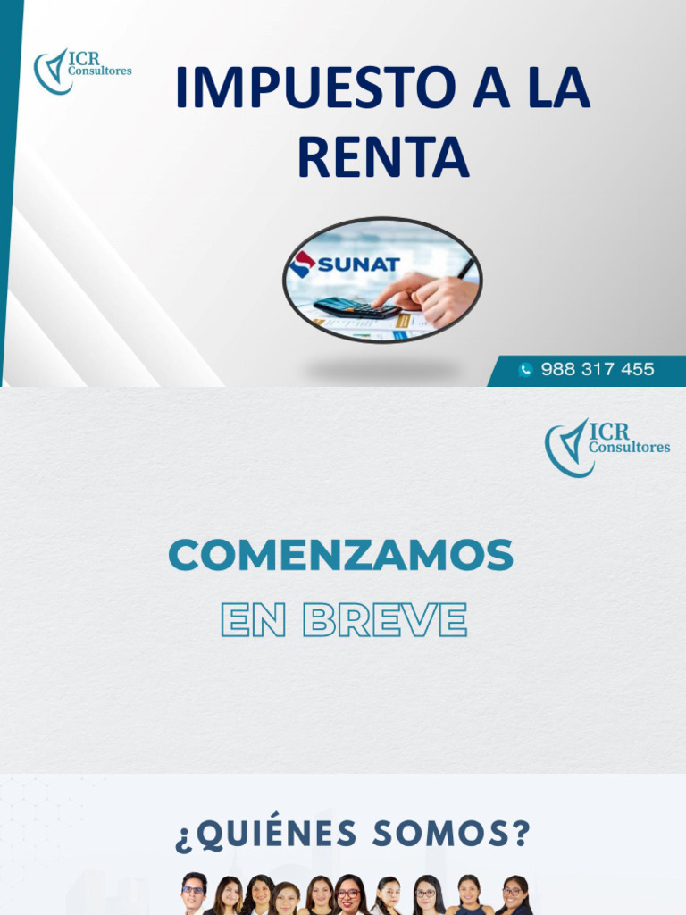 Guía Completa del Impuesto a la Renta | PDF | Impuestos | Impuesto ...