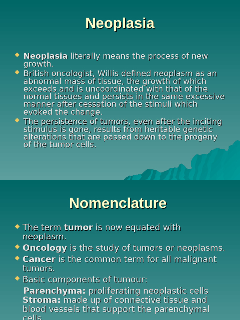 Understanding Neoplasia and Tumor Types | PDF | Neoplasms | Oncogene