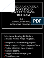 Penyediaan Kertas Kerja Dan Port Folio Jawatankuasa Program