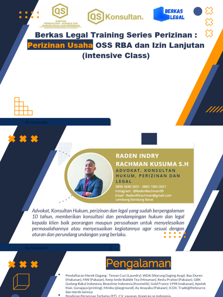 Panduan Perizinan OSS RBA 2024 | PDF