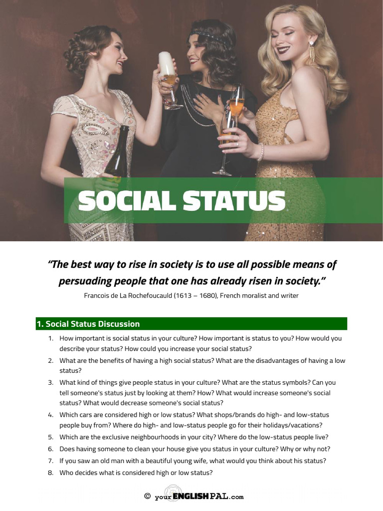 Understanding Social Status Dynamics | PDF | Linguistics