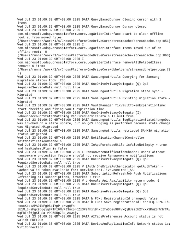 OneDrive Migration and Notification Logs | PDF | Computer File ...