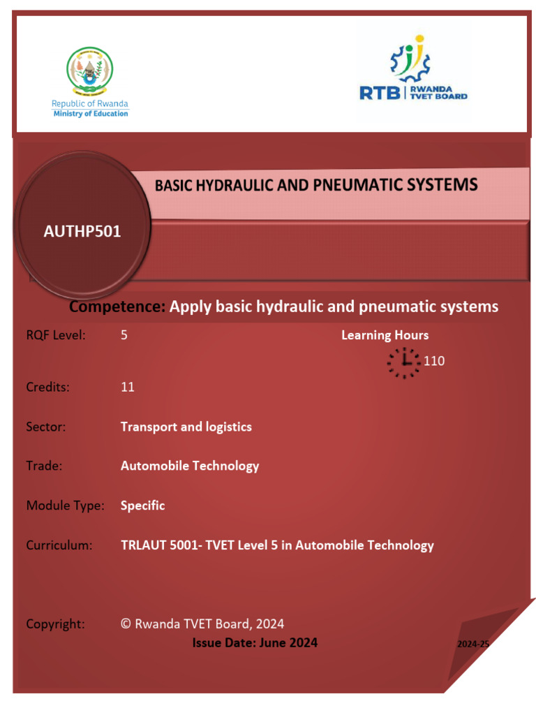 Hydraulic and Pneumatic Systems Module | PDF | Hydraulics | Mechanical ...