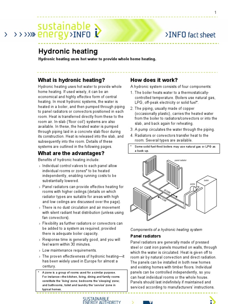 Hydronic Heating: What Is Hydronic Heating? How Does It Work? | PDF, image size:768x1024