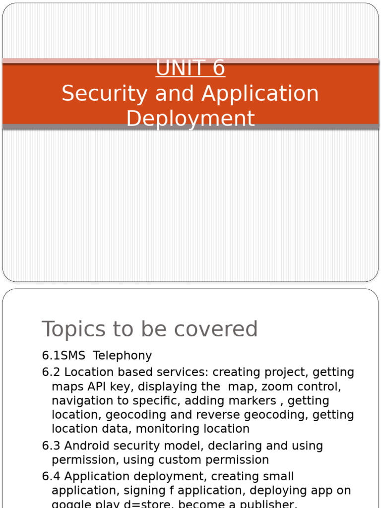 Android Security & Location Services Guide | PDF | Google Play ...