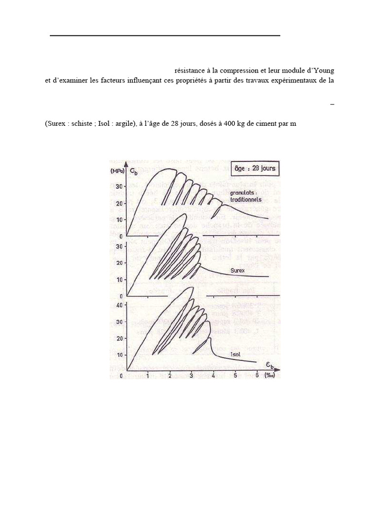 Propriétés mécaniques des bétons légers | PDF | Béton | Ciment