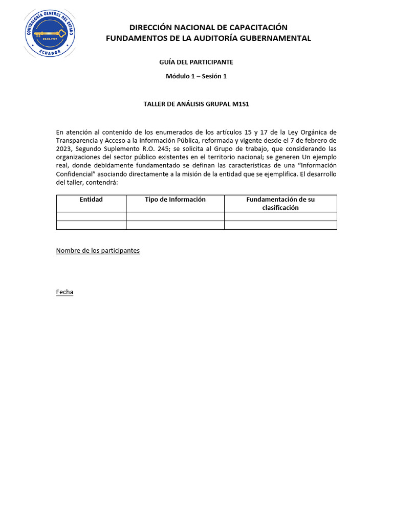 Fundamentos de Auditoría Gubernamental | PDF