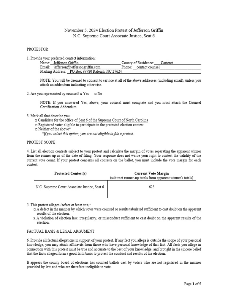 Wake-Griffin-Incomplete Voter Registration Information | PDF | Voting ...