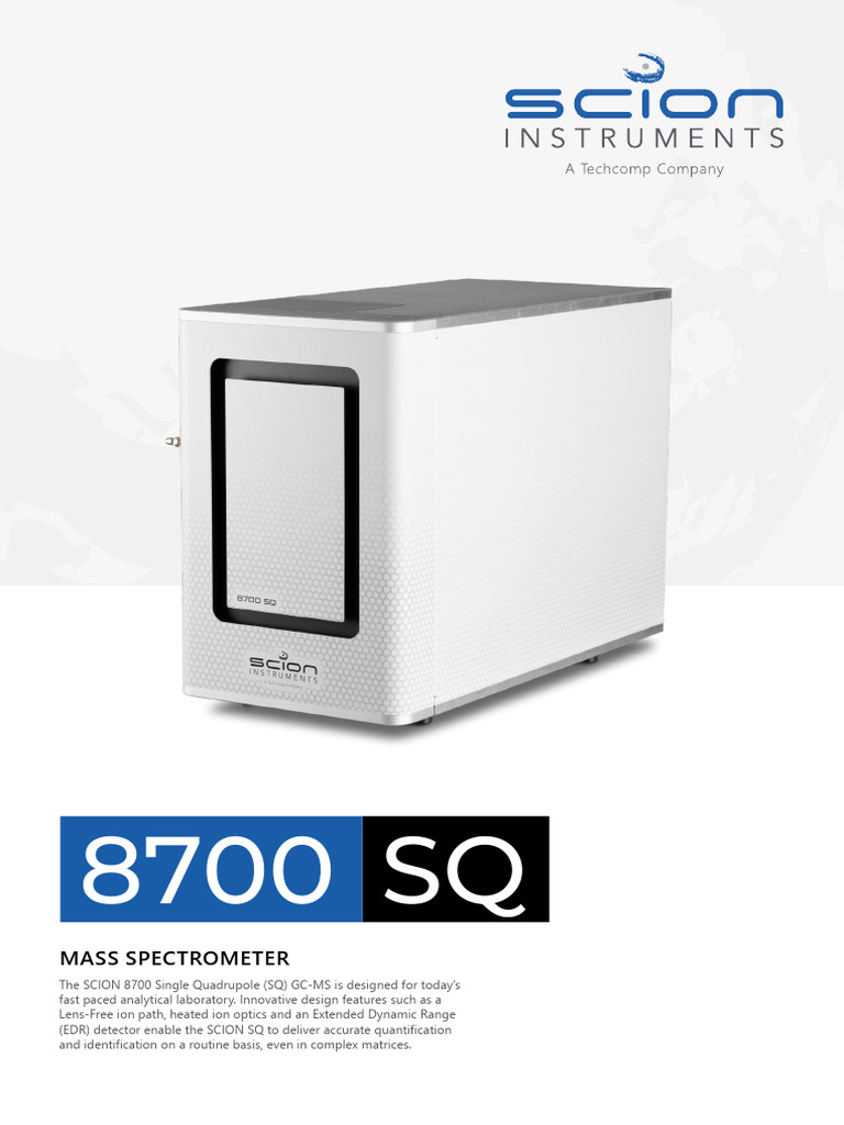 SCION 8700 SQ GC-MS Overview | PDF | Laboratories | Instrumental Analysis