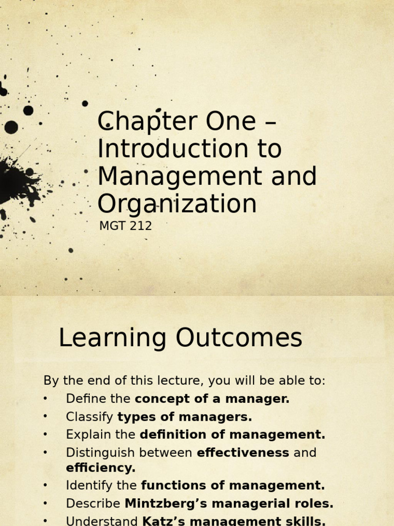 Introduction to Management Concepts | PDF | Goal | Innovation