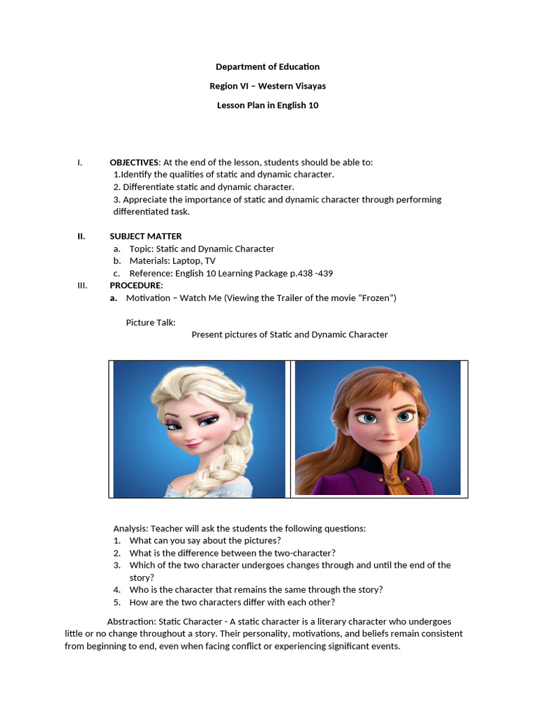 Lesson Plan in EnGlish 7 | PDF | Lesson Plan | Motivation