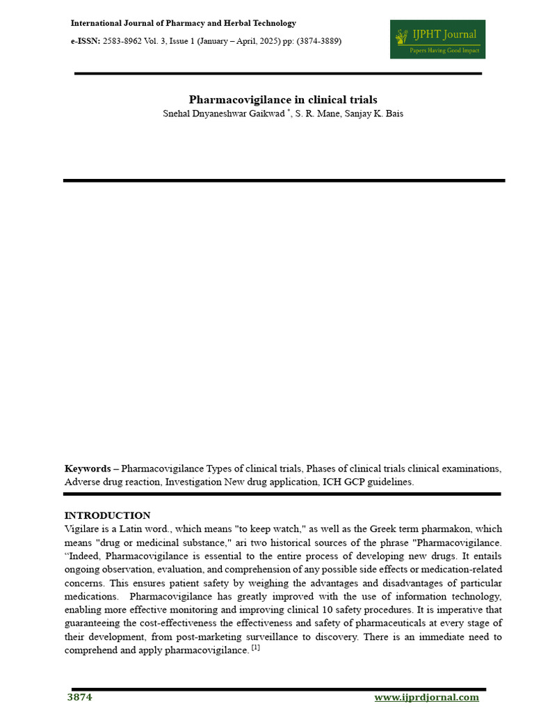 Pharmacovigilance in Clinical Trials Explained | PDF | Phases Of ...