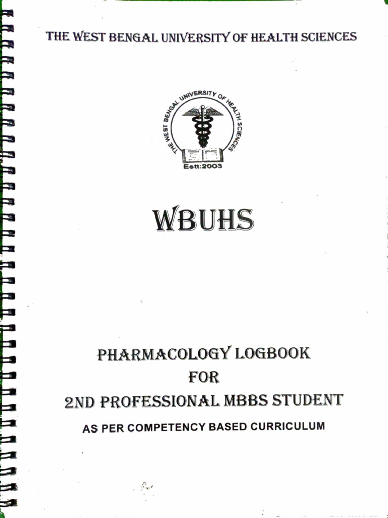 Pharmacology Logbook | PDF