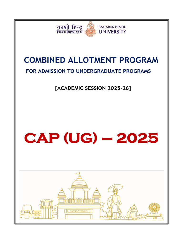 BHU UG Admissions 2025: CAP Overview | PDF | University And College ...