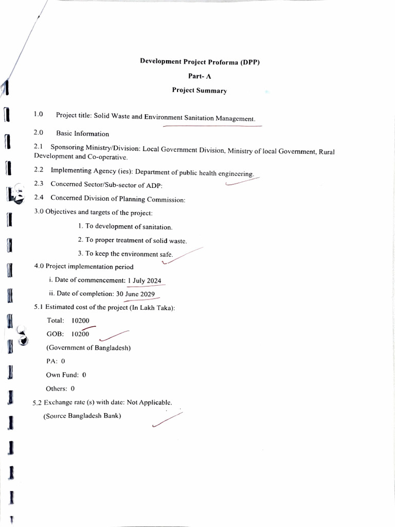 Solid Waste Management Project Overview | PDF | Sanitation | Public Health
