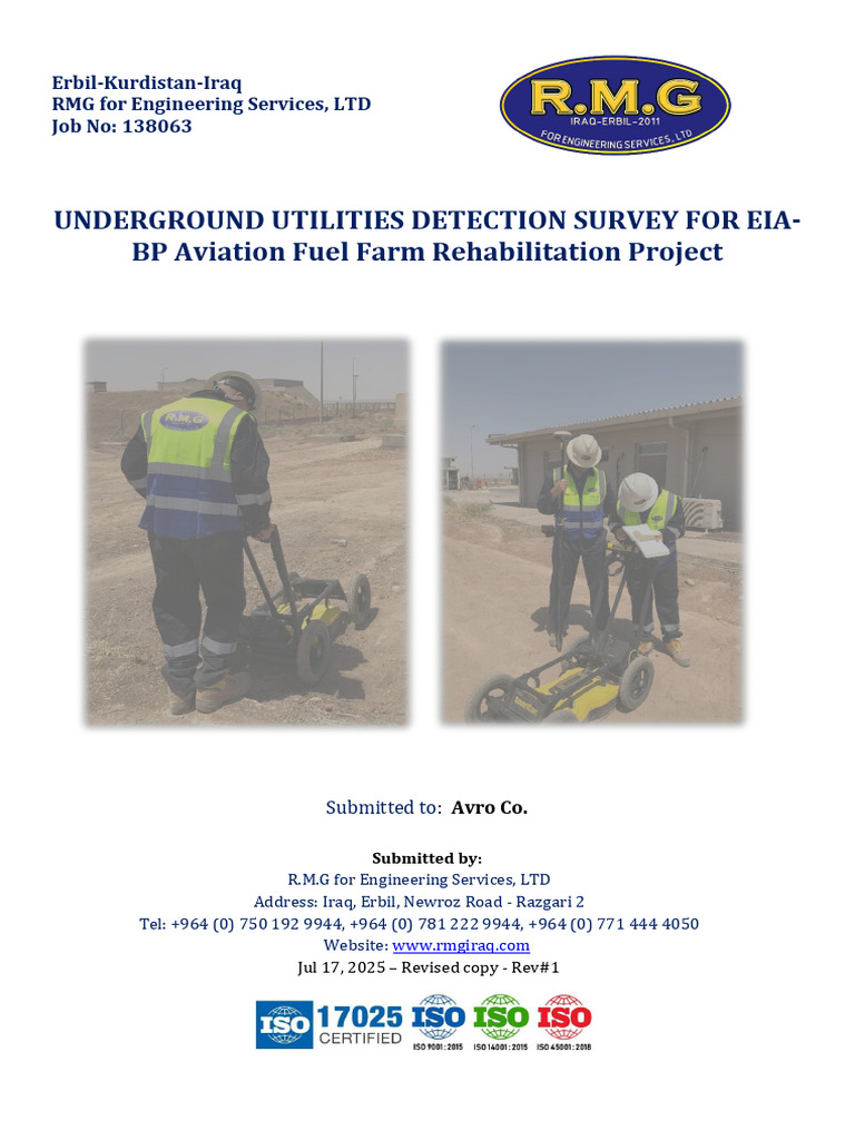 Underground Utility Survey Report | PDF | Electronics ...