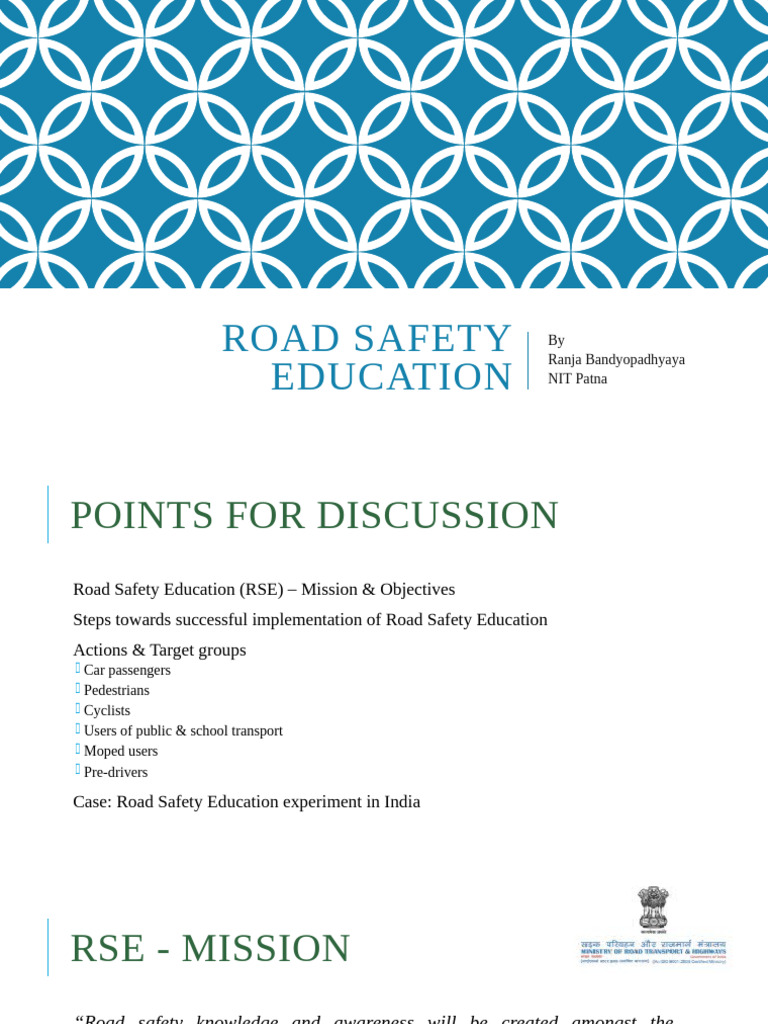 Road Safety Education Strategies in India | PDF | Road Traffic Safety ...