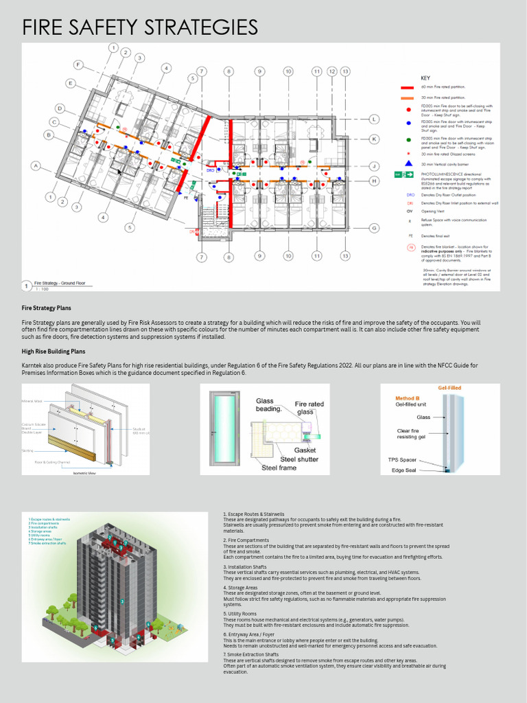 Fire Compartmentation in Safety Plans | PDF | Firefighting | Fire Safety