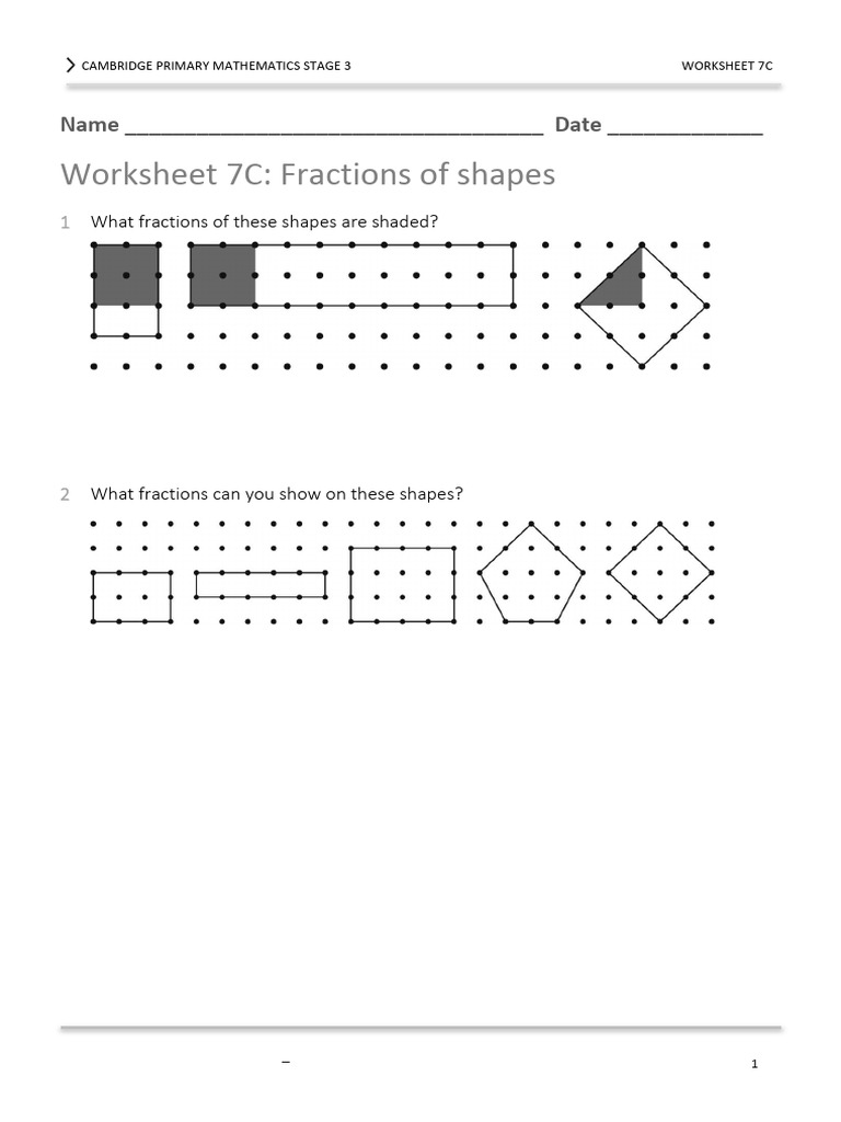Prim Maths 3 2ed TR Diff Ws 7c | PDF