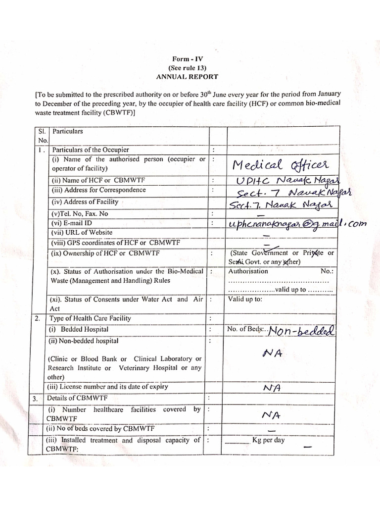 Form Iv | PDF