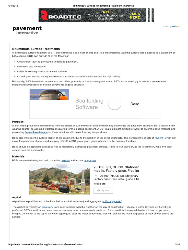 BST - Pavement Interactive | PDF
