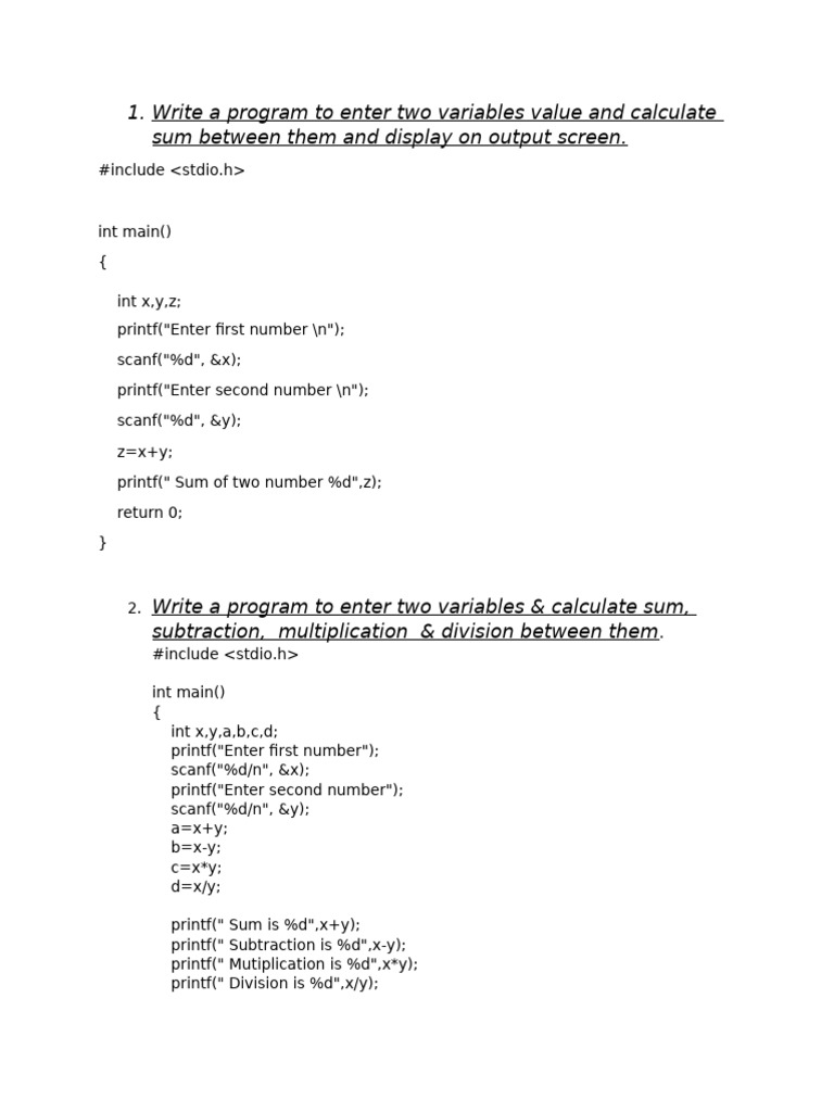 Codes For C+ Programming Language | PDF | Computer Programming | Computing
